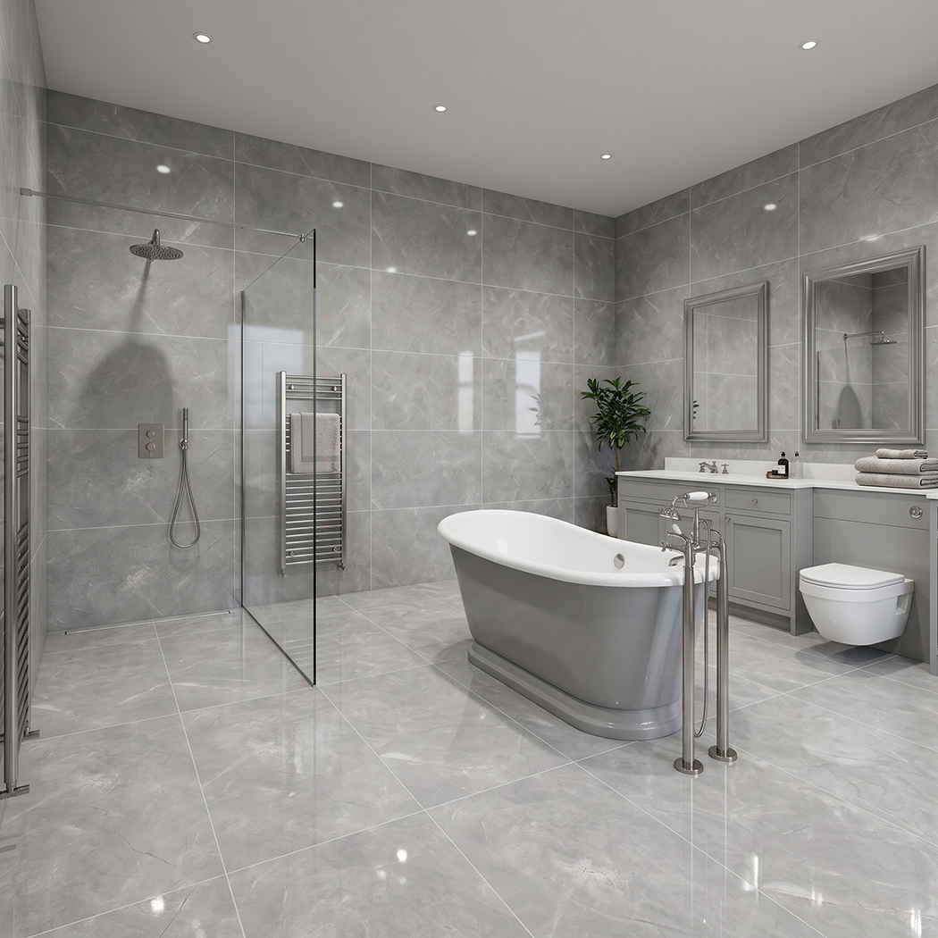 The Horizon Polished Marble Effect Tile Collection
