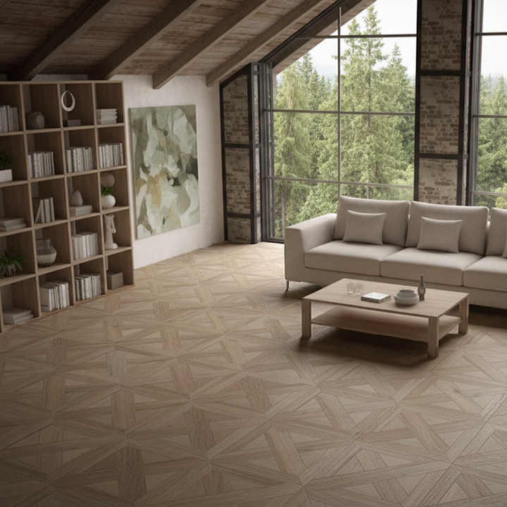 Alberta Roble Parquet Wood Effect Porcelain 60x60cm