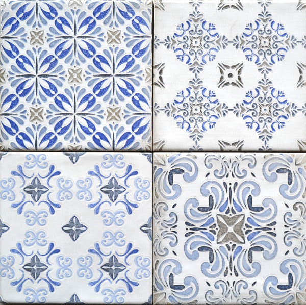 Alhambra Blue Ceramic 15x15cm