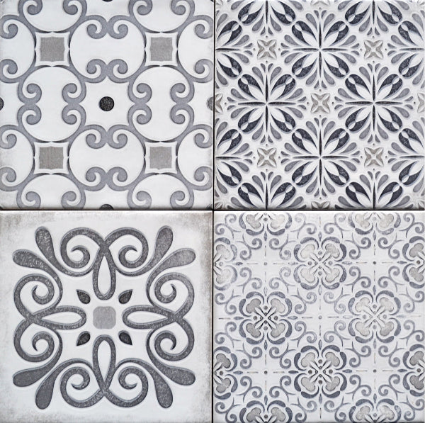 Alhambra Grey Ceramic 15x15cm