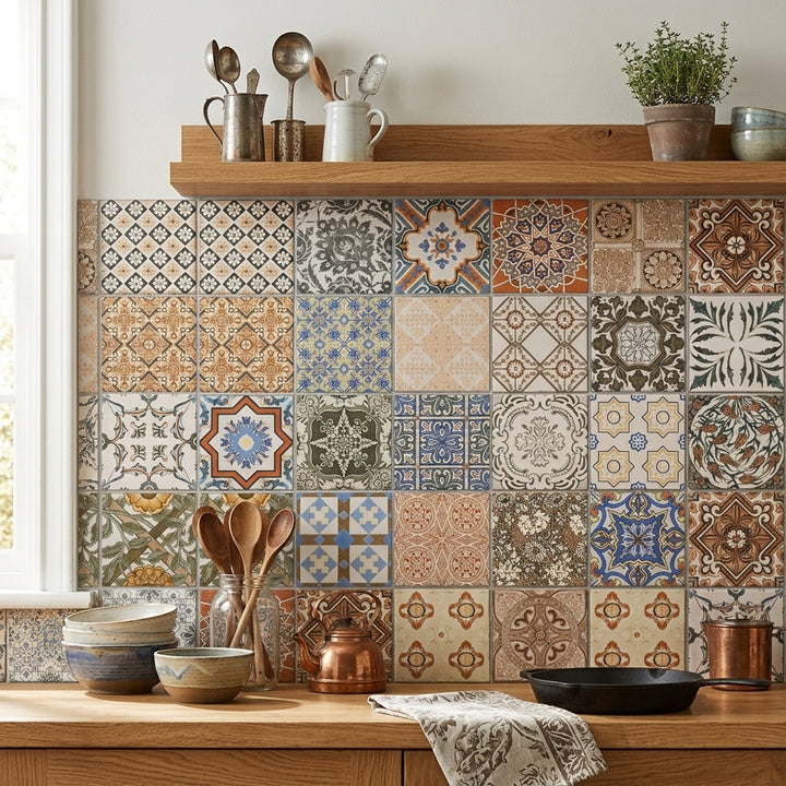 Antalya Multi Pattern Porcelain 44.2x44.2cm