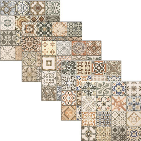 Antalya Multi Pattern Porcelain 44.2x44.2cm