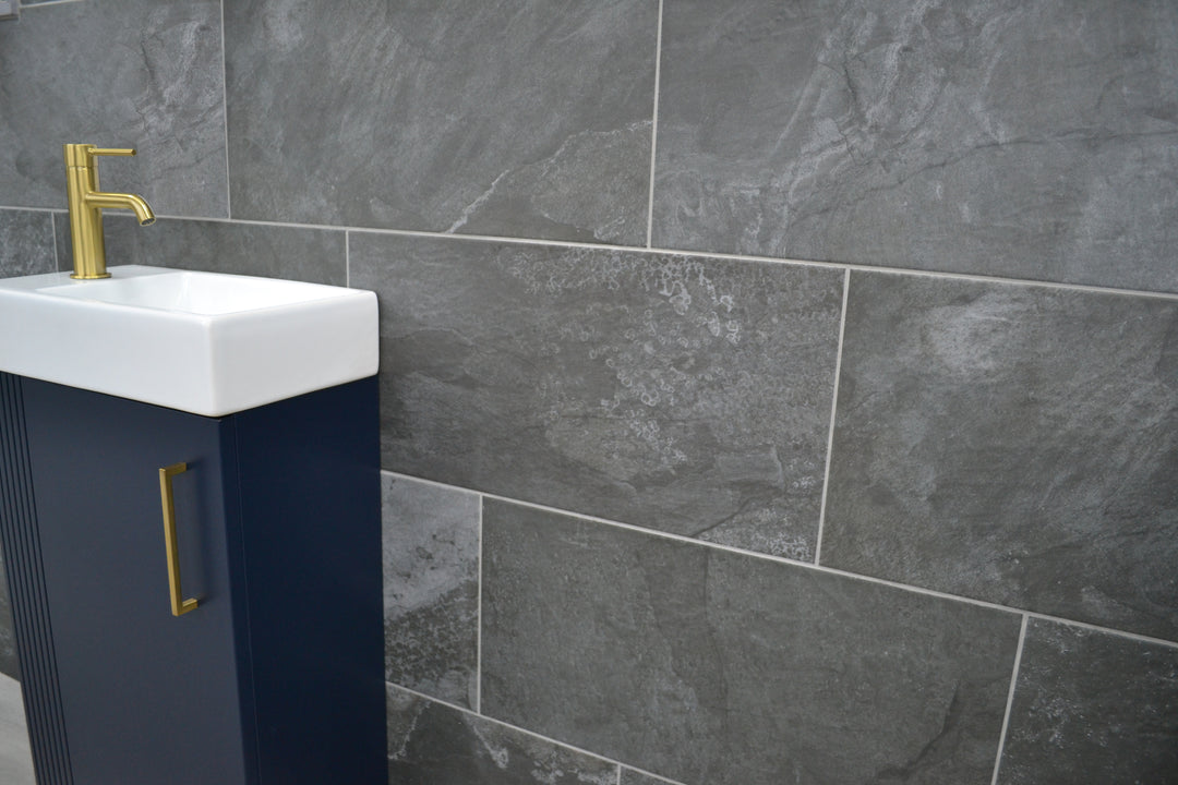 Antica Black Slate Effect Porcelain 30x60cm