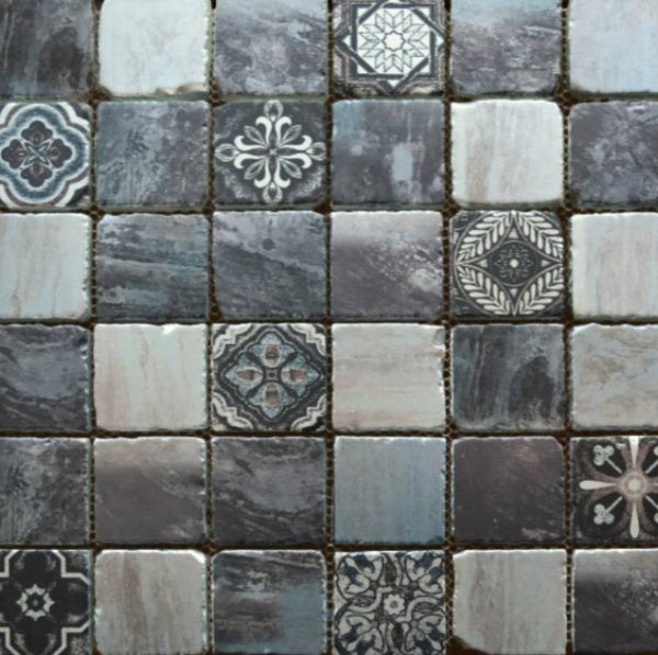 Antique Grey 4.8cm Mosaic 30x30cm