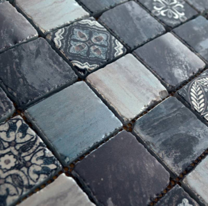 Antique Grey 4.8cm Mosaic 30x30cm