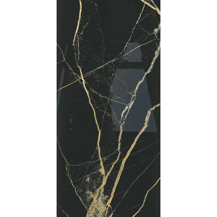 Black Gold Polished Porcelain 60x120 cm