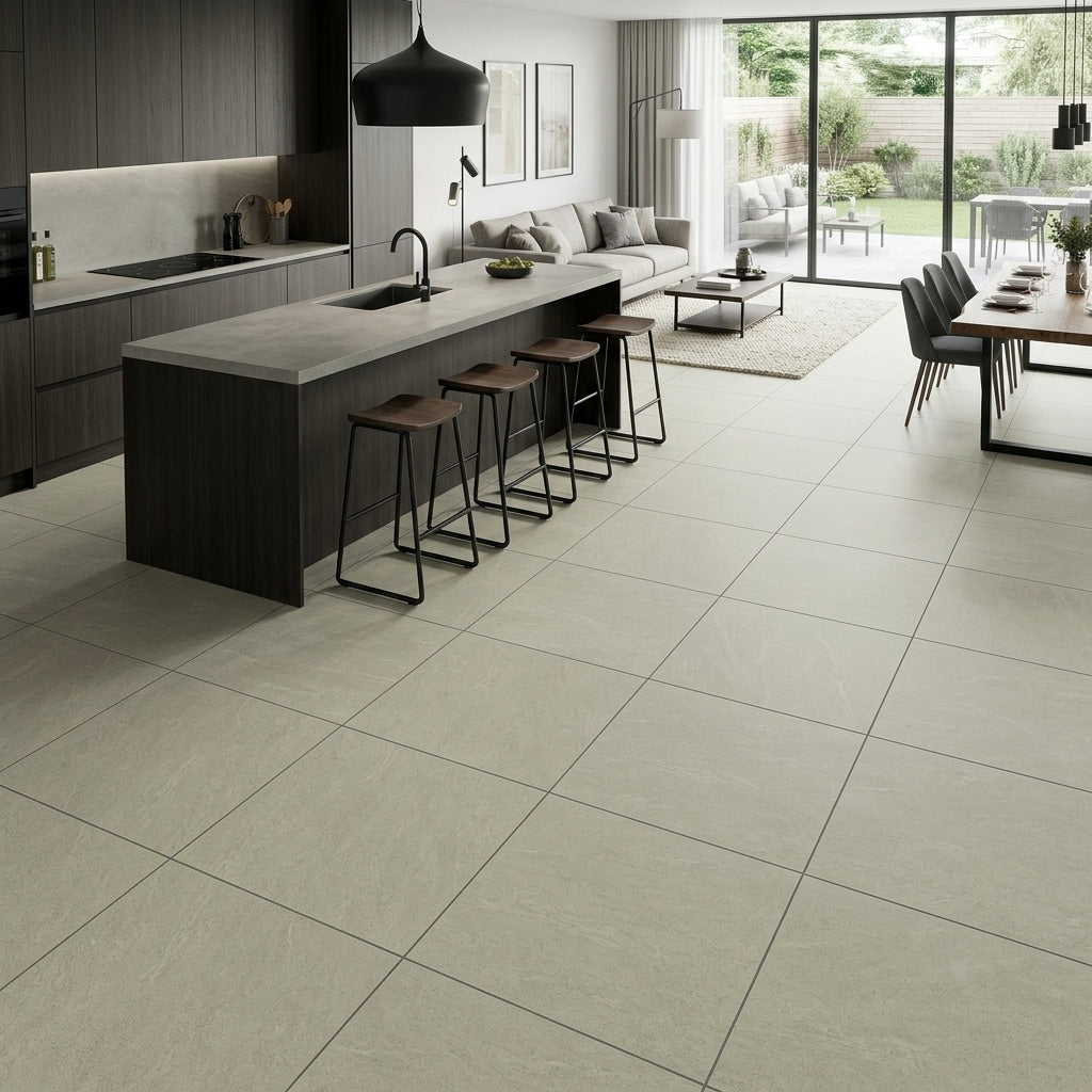 Buckingham Beige Stone Effect Porcelain 60x60cm