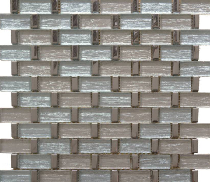 Capella Brick Silver Mosaic 30x30cm