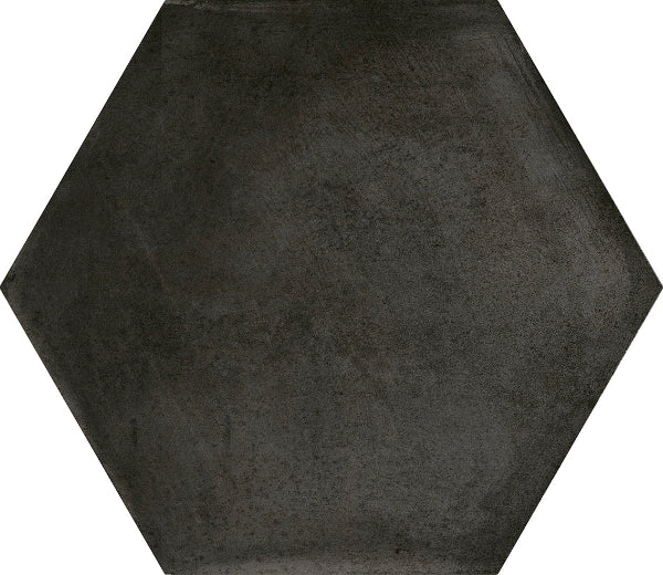 Caribbean Plain Black Hex 23x27cm