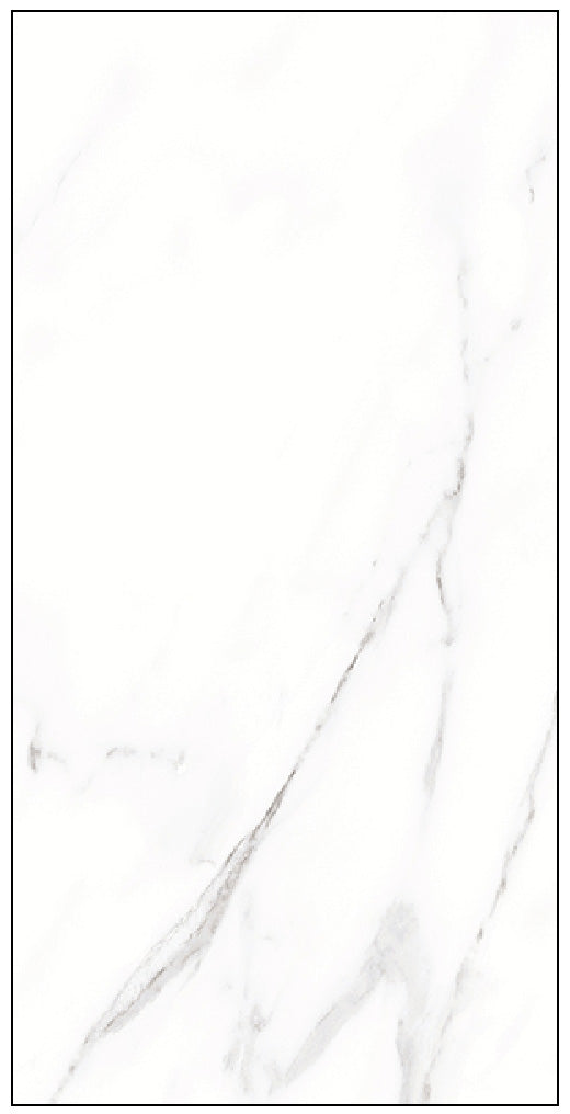 Carrara White Marble Effect Polished Porcelain 30x60cm
