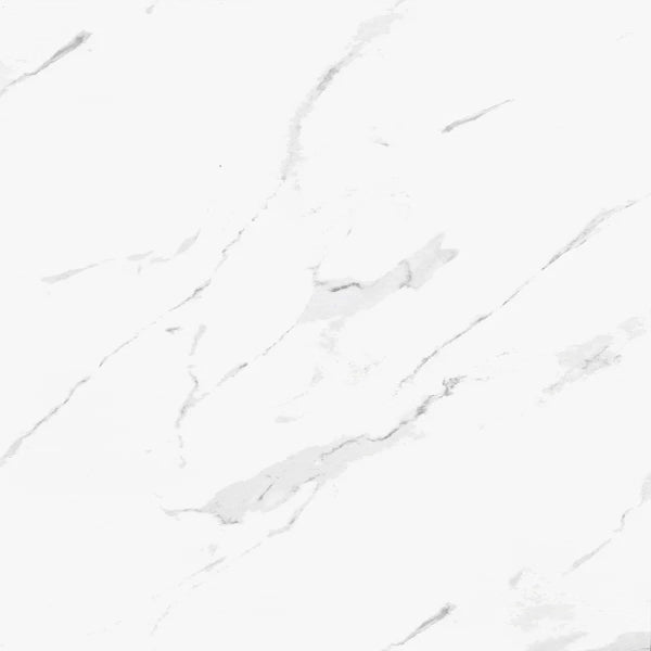 Carrara White Marble Effect Polished Porcelain 60x60cm