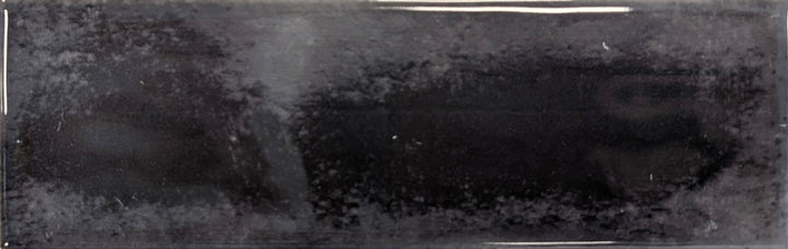 Chalet Coal Black Gloss Porcelain 5x15cm