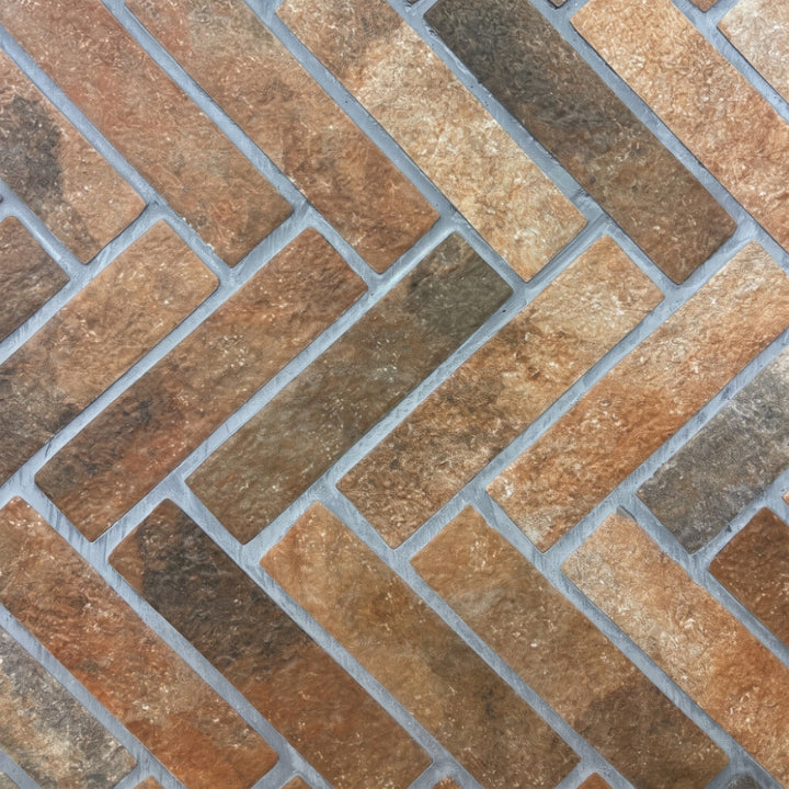 Chicago Red Brick Effect Porcelain 6x25cm