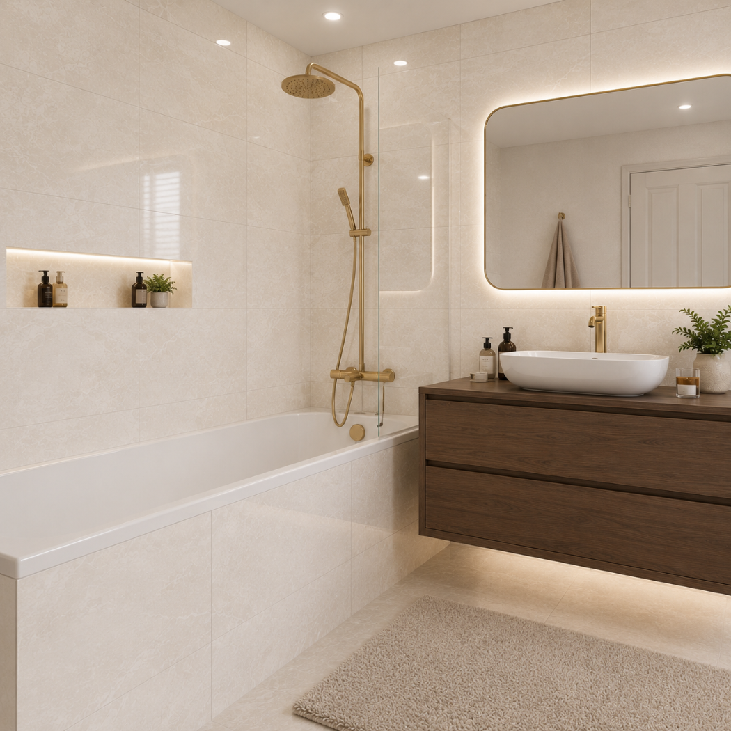 Cilali Beige Gloss Ceramic 30x60cm