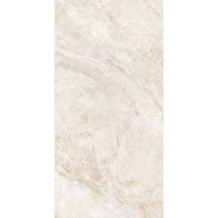 Cream Pearl Marble Effect Matt Porcelain 60x120cm