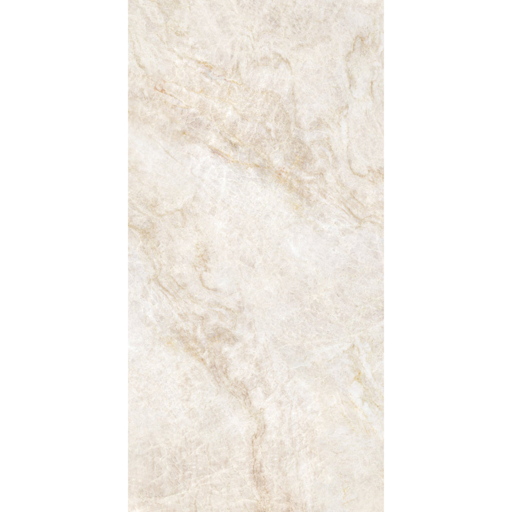 Cream Pearl Marble Effect Matt Porcelain 60x120cm