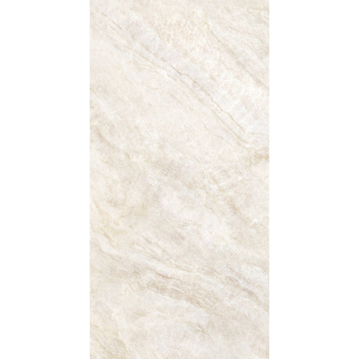 Cream Pearl Marble Effect Matt Porcelain 60x120cm