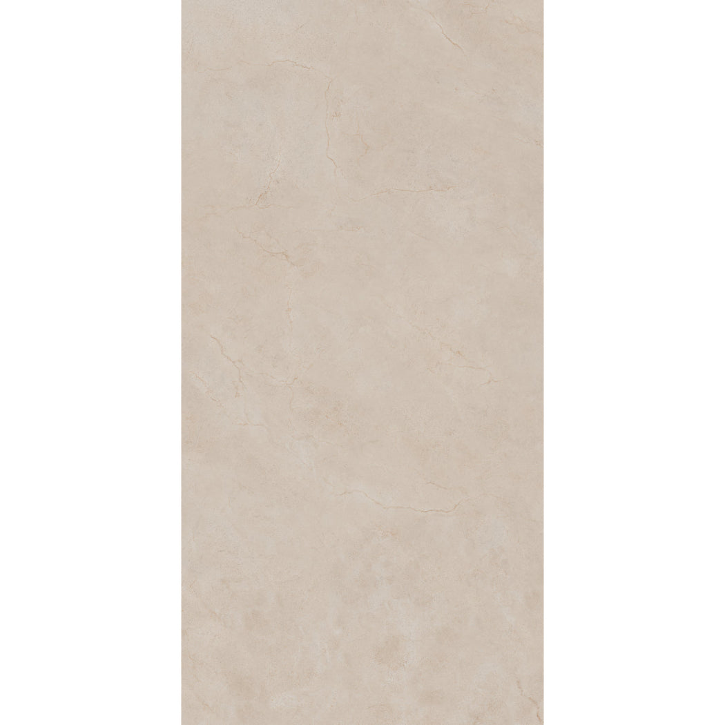 Crema Marfil Beige Marble Effect Polished Porcelain 60x120cm