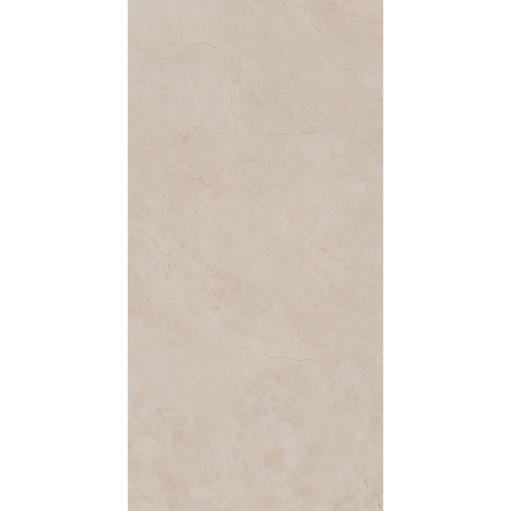 Crema Marfil Beige Marble Effect Polished Porcelain 60x120cm