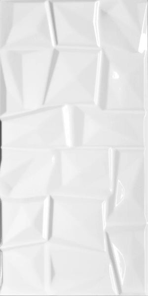 Emotion White Gloss Ceramic Decor 30x60cm