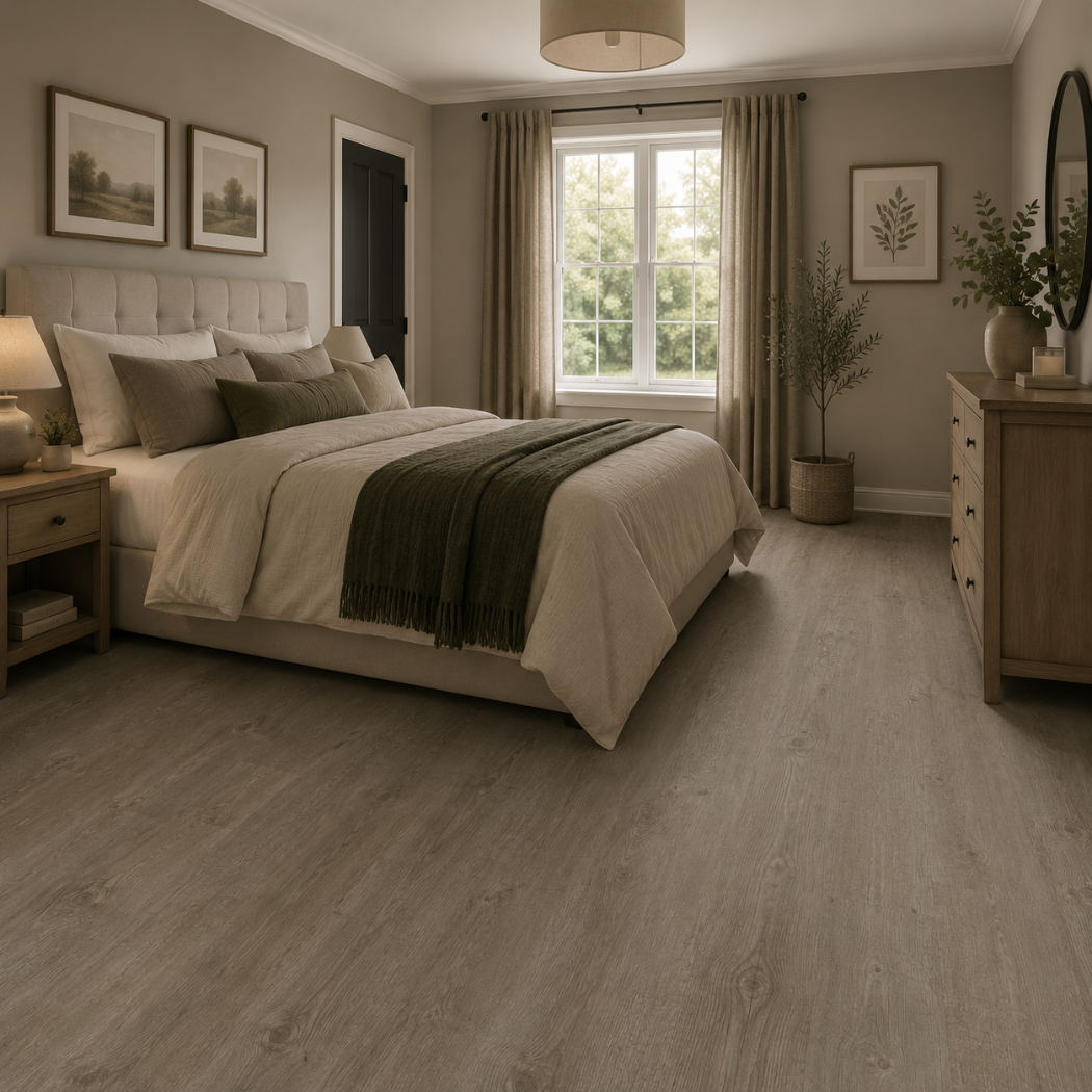 Evermore Dark Grey SPC Flooring 17.8x121.9cm