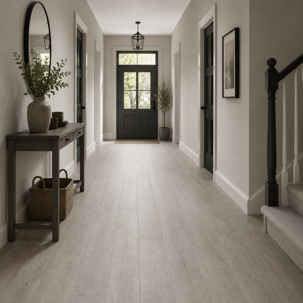 Evermore Grey LVT/SPC Flooring 17.8x121.9cm