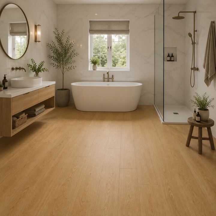 Evermore Light Oak SPC Flooring 17.8x121.9cm