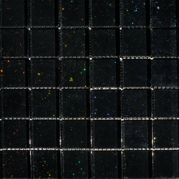 Galaxy Black Glitter 4.8 Mosaic 30x30cm