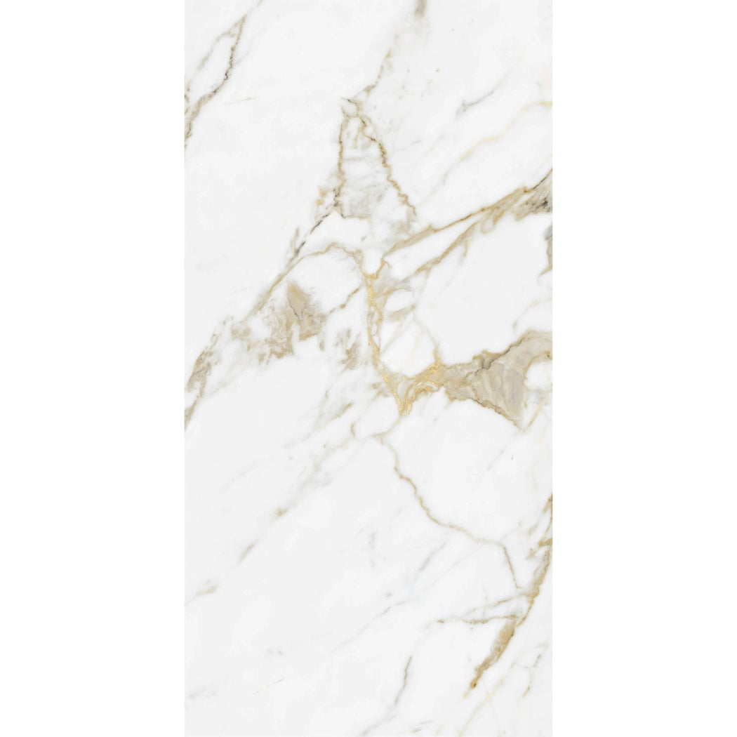 Gold Marble Effect Polished Porcelain 60x120cm