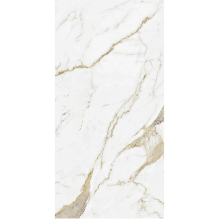 Gold Marble Effect Polished Porcelain 60x120cm
