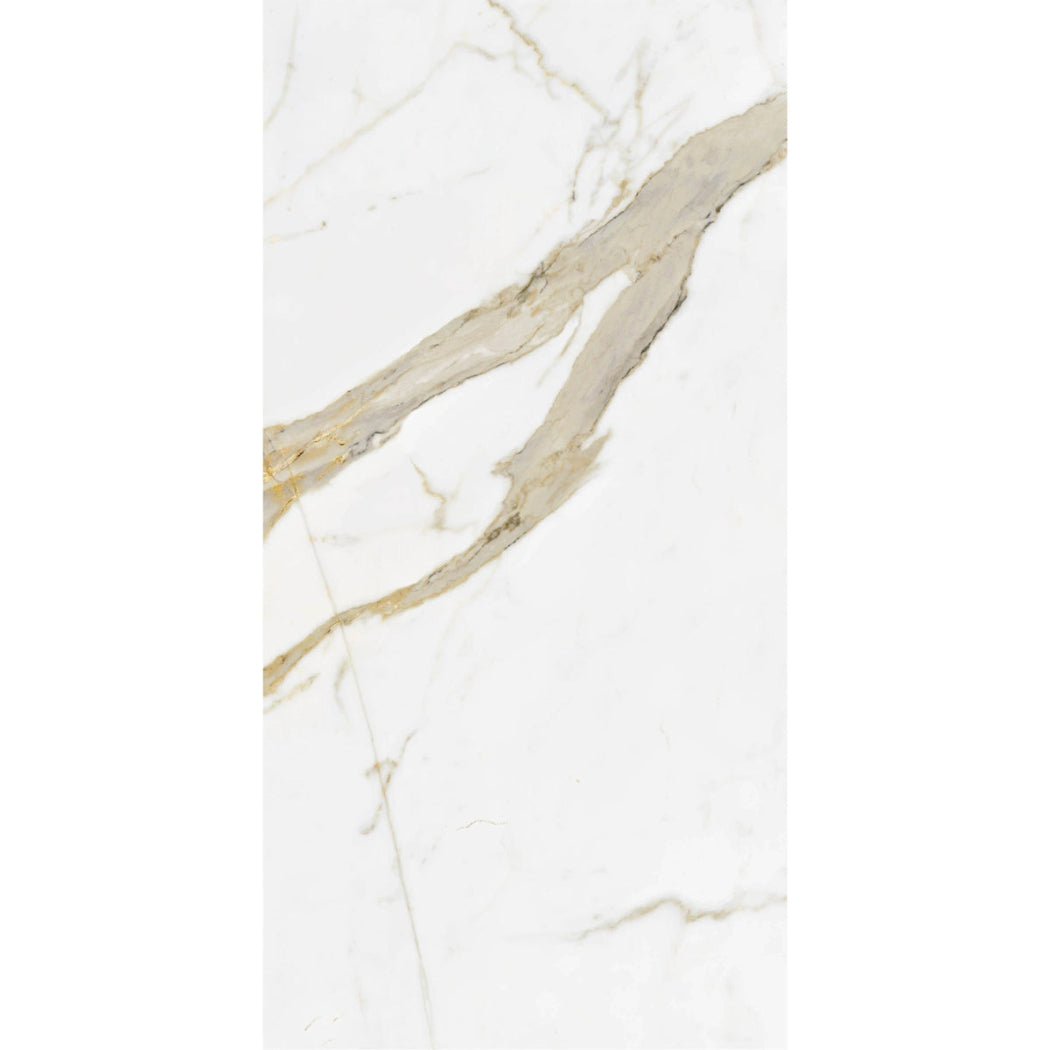 Gold Marble Effect Polished Porcelain 60x120cm