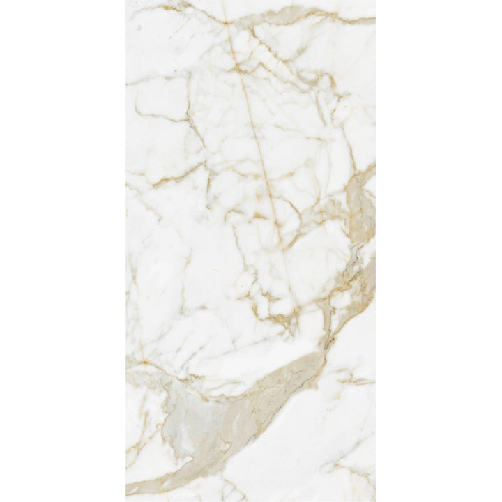 Gold Marble Effect Polished Porcelain 60x120cm