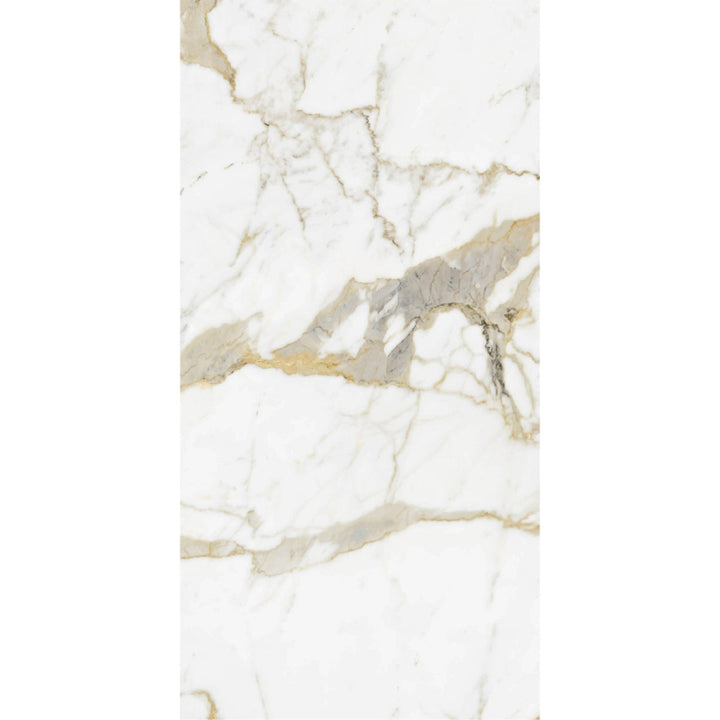 Gold Marble Effect Polished Porcelain 60x120cm