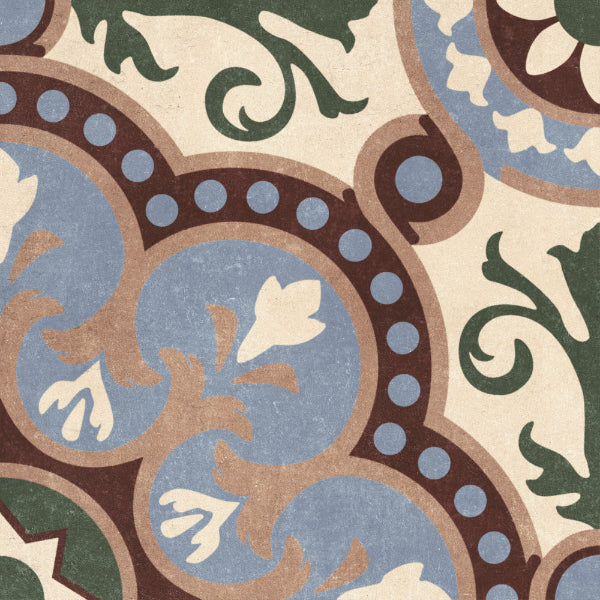 Heritage Blue Georgian Pattern Porcelain 20x20cm