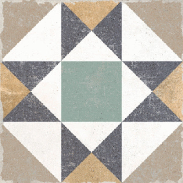 Heritage Sage Victorian Pattern Porcelain 20x20cm