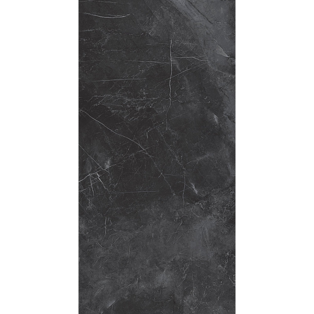Horizon Black Marble Effect Polished Porcelain 30x60cm