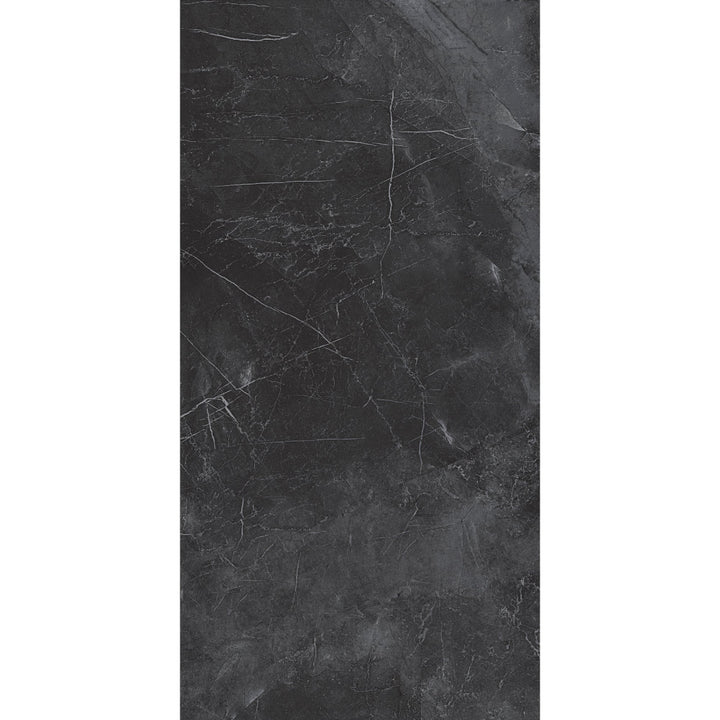 Horizon Black Marble Effect Polished Porcelain 30x60cm