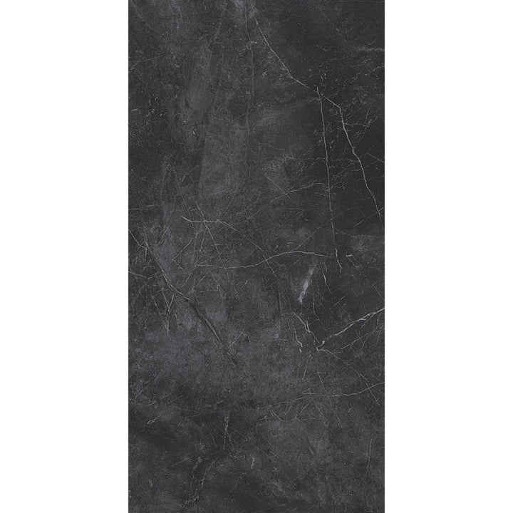 Horizon Black Marble Effect Polished Porcelain 30x60cm