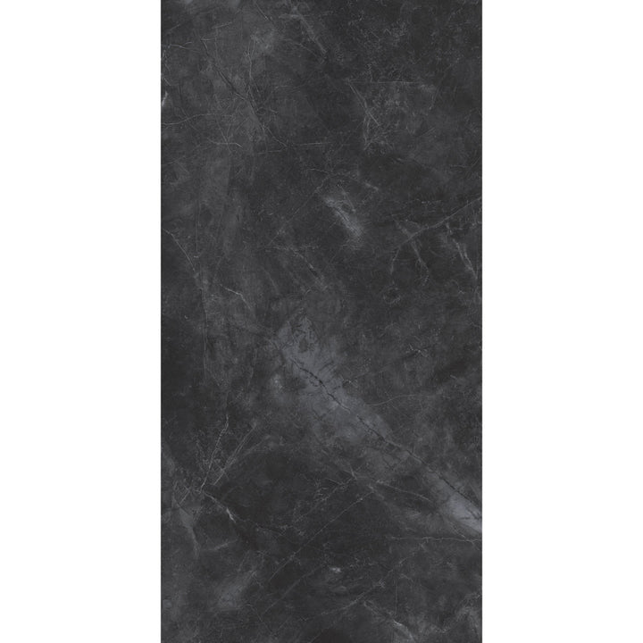 Horizon Black Marble Effect Polished Porcelain 60x120cm