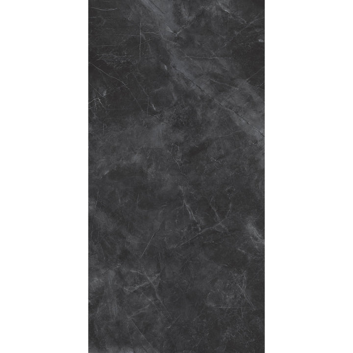 Horizon Black Marble Effect Polished Porcelain 60x120cm