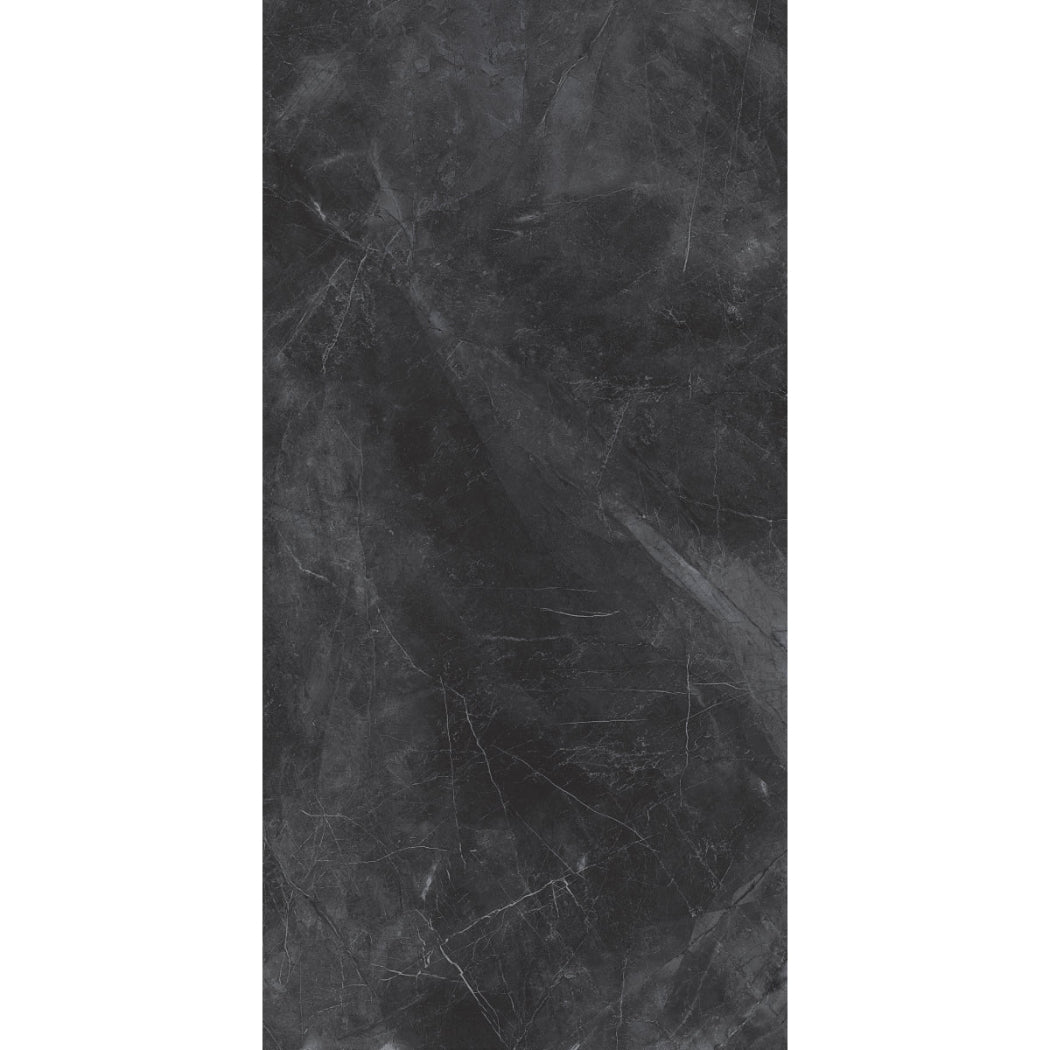 Horizon Black Marble Effect Polished Porcelain 60x120cm