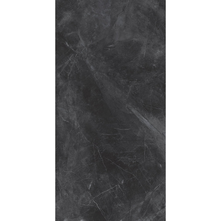 Horizon Black Marble Effect Polished Porcelain 60x120cm