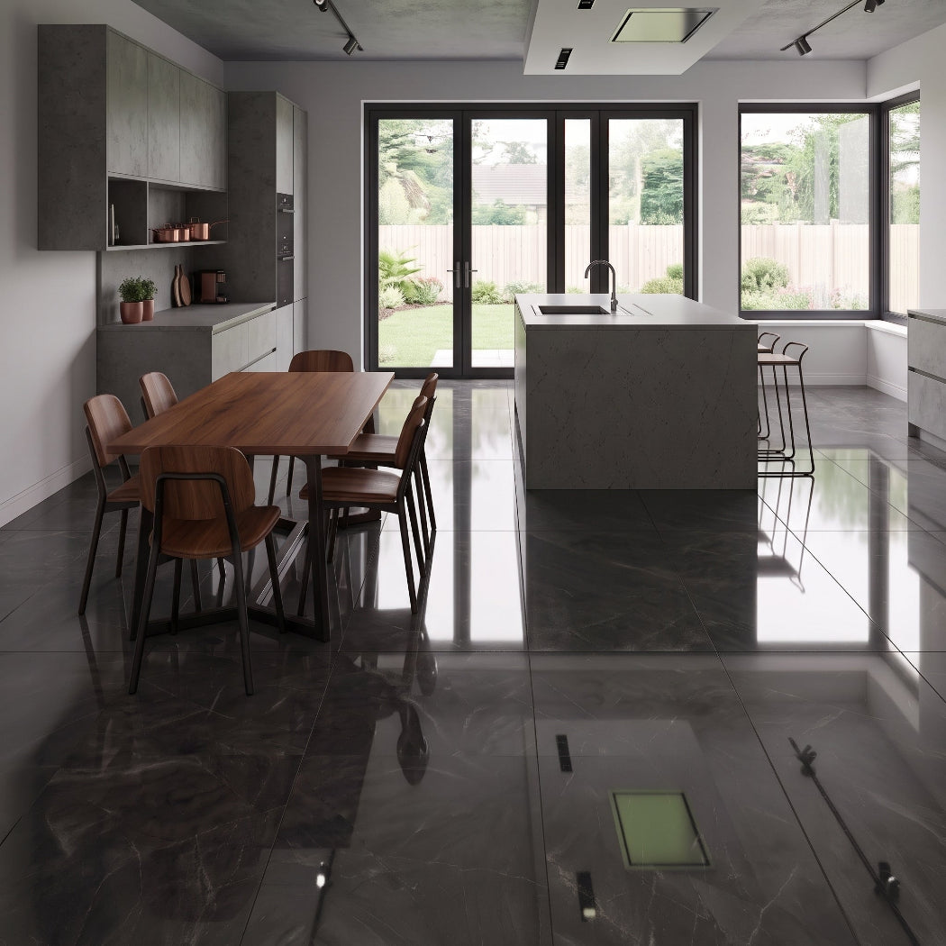 Kitchen Tiles, The Horizon Polished Marble Effect Tile Collection
