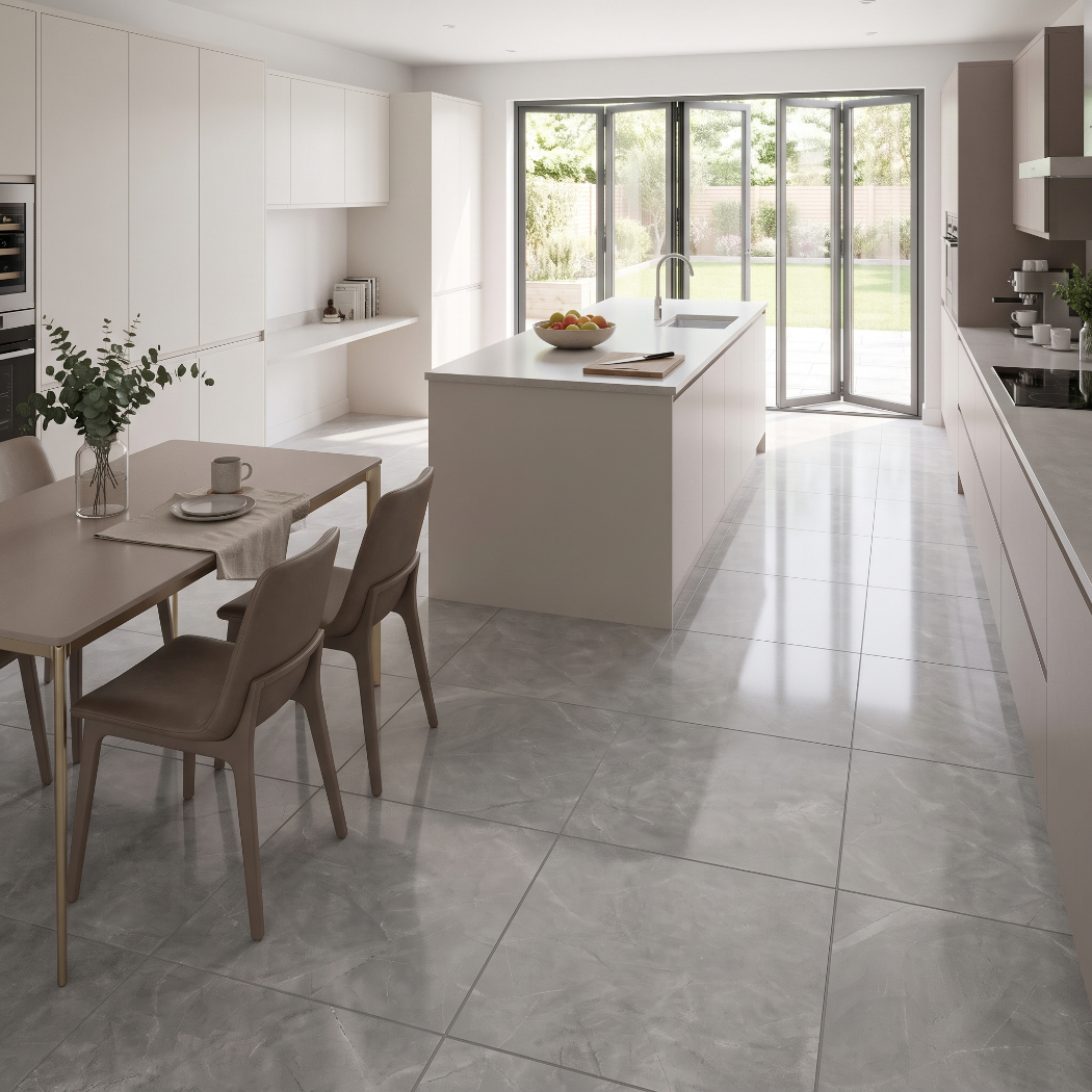 Kitchen Tiles, The Horizon Polished Marble Effect Tile Collection