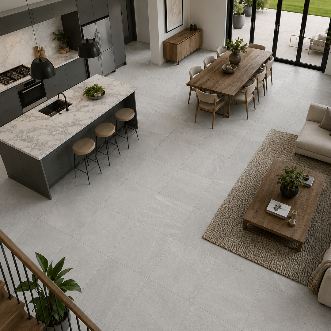 Kirkby Grey Stone Effect Porcelain 60x60cm