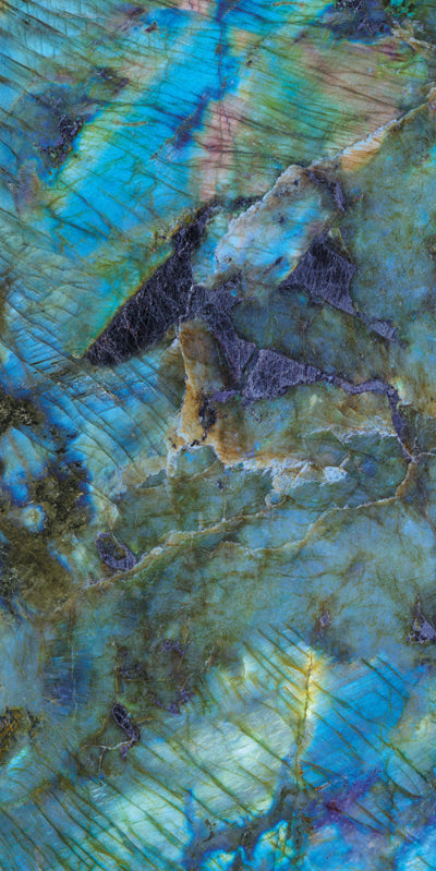 Laguna Labradorite Blue Gemstone Polished Porcelain 60x120cm