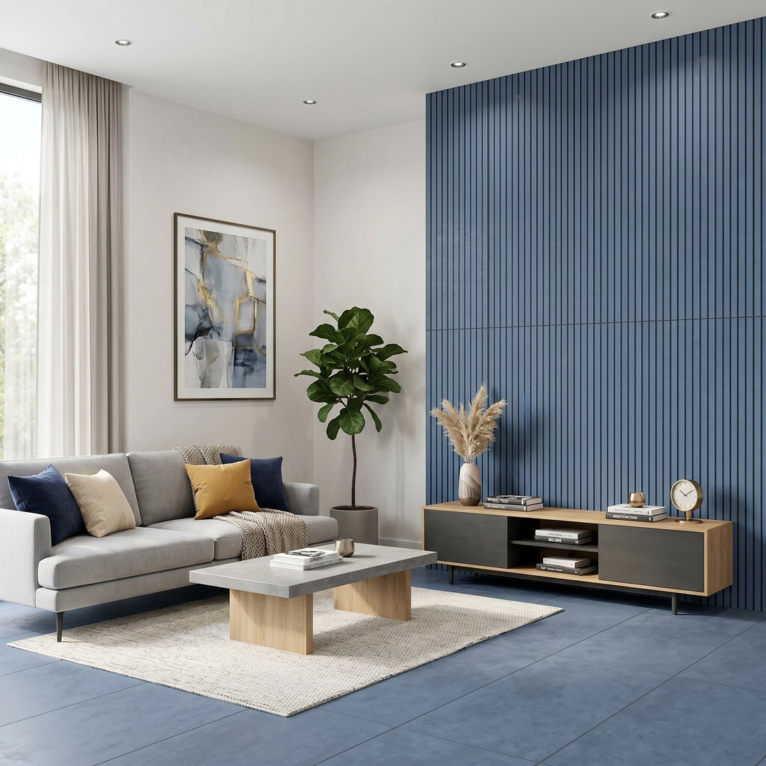 Linnea Blue Wood Panel Porcelain 60x120cm