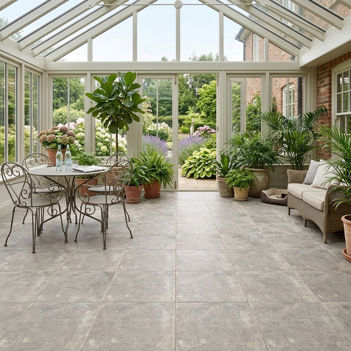 Matera Grigio Stone Effect Porcelain 45x45m