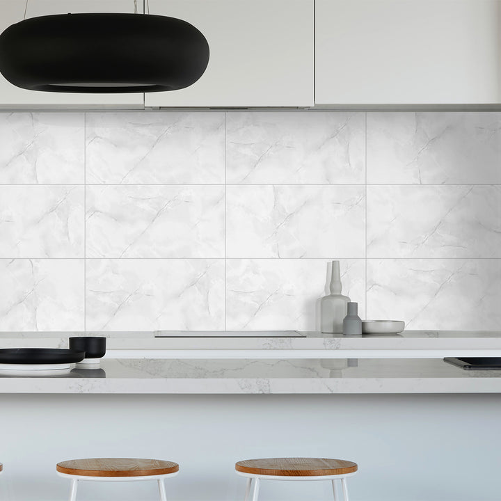 Mirage Grey Gloss Onyx Effect Ceramic 30x60cm