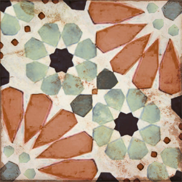 Moroccan Petalo Terracotta Porcelain 20x20cm